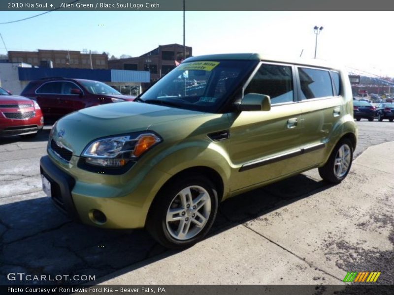 Alien Green / Black Soul Logo Cloth 2010 Kia Soul +