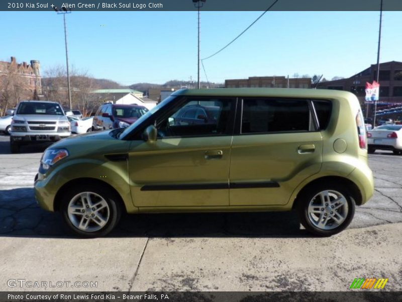 Alien Green / Black Soul Logo Cloth 2010 Kia Soul +