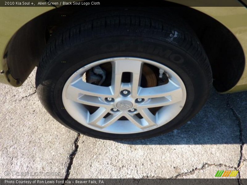 Alien Green / Black Soul Logo Cloth 2010 Kia Soul +