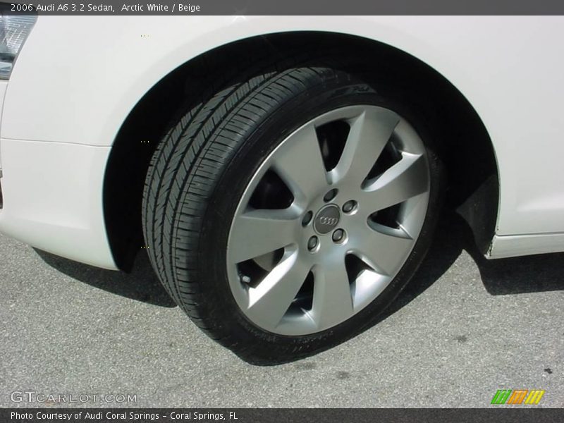 Arctic White / Beige 2006 Audi A6 3.2 Sedan