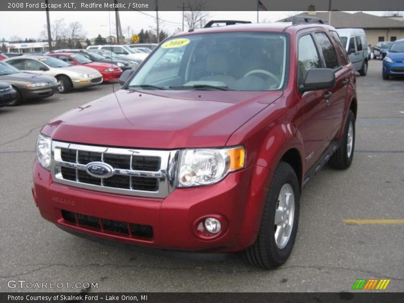 Redfire Metallic / Stone 2008 Ford Escape XLT
