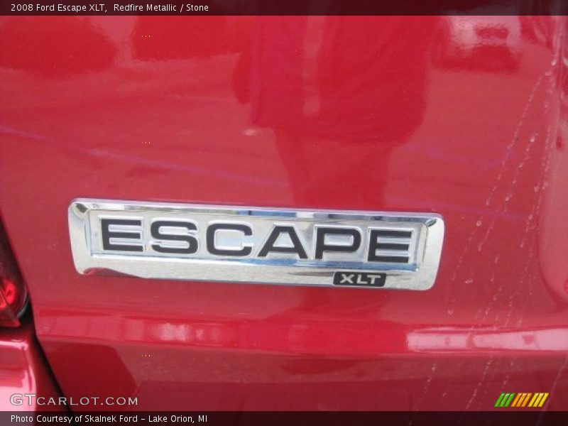 Redfire Metallic / Stone 2008 Ford Escape XLT