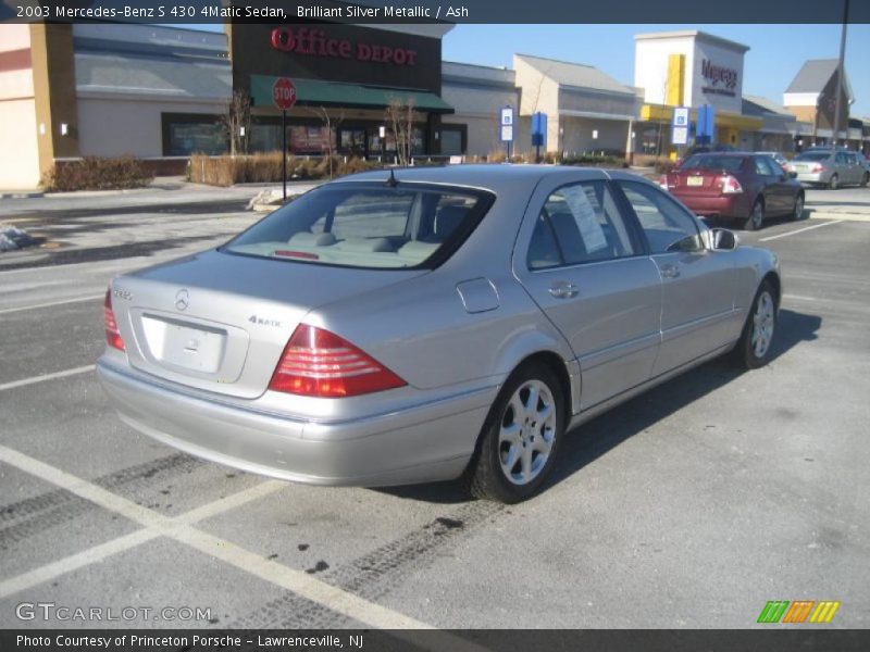 Brilliant Silver Metallic / Ash 2003 Mercedes-Benz S 430 4Matic Sedan