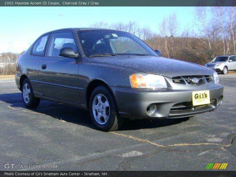 Charcoal Gray / Gray 2002 Hyundai Accent GS Coupe