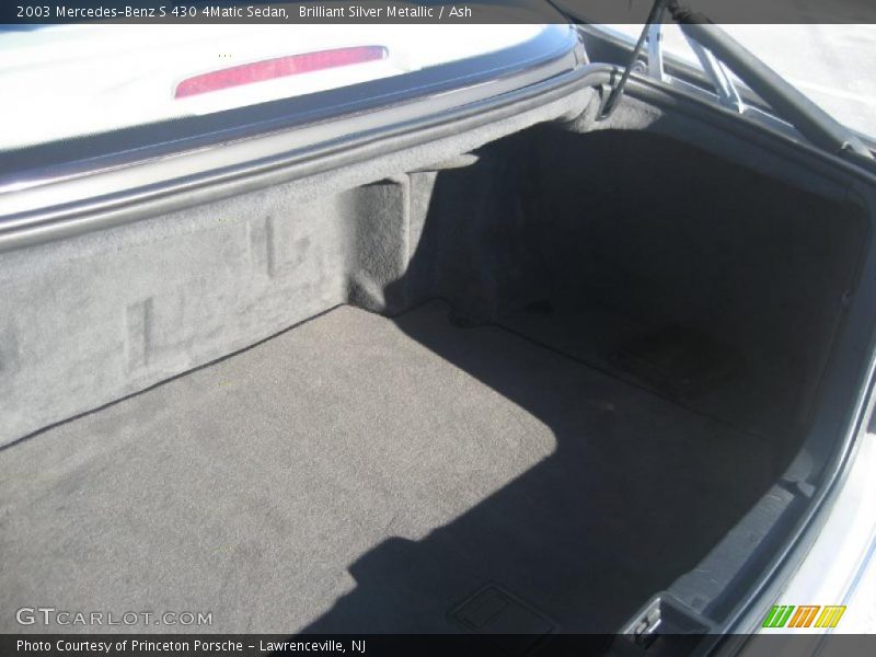 Brilliant Silver Metallic / Ash 2003 Mercedes-Benz S 430 4Matic Sedan
