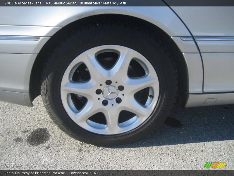 Brilliant Silver Metallic / Ash 2003 Mercedes-Benz S 430 4Matic Sedan