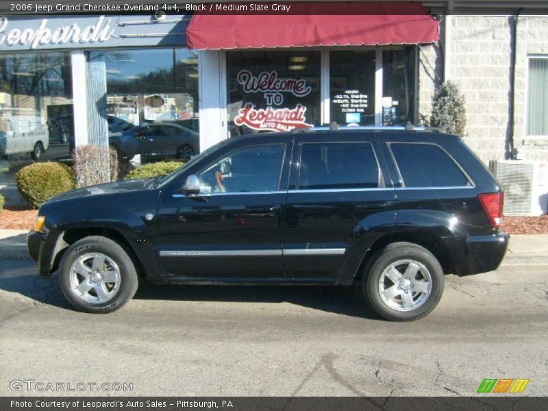 Black / Medium Slate Gray 2006 Jeep Grand Cherokee Overland 4x4