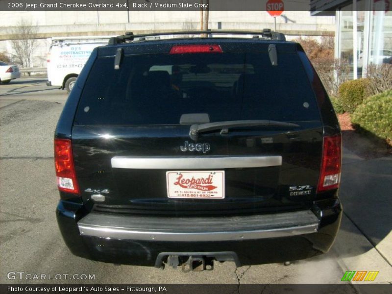 Black / Medium Slate Gray 2006 Jeep Grand Cherokee Overland 4x4