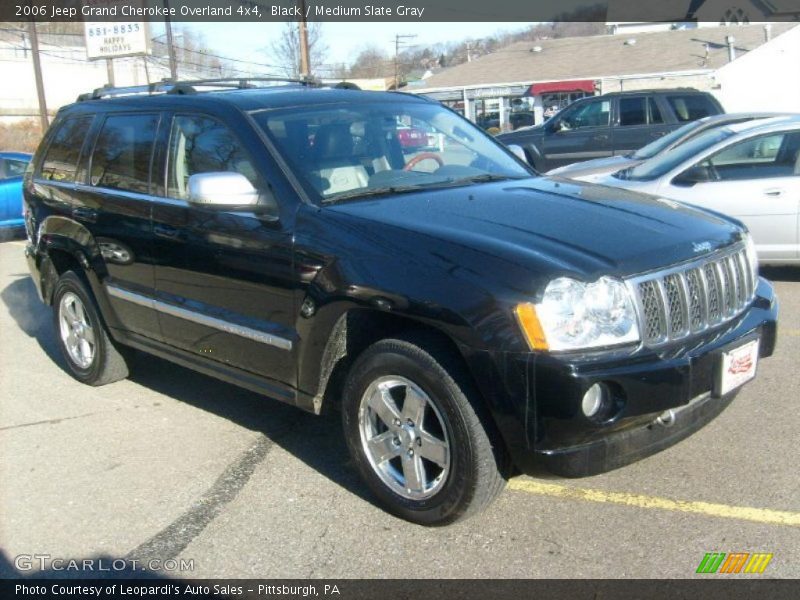 Black / Medium Slate Gray 2006 Jeep Grand Cherokee Overland 4x4