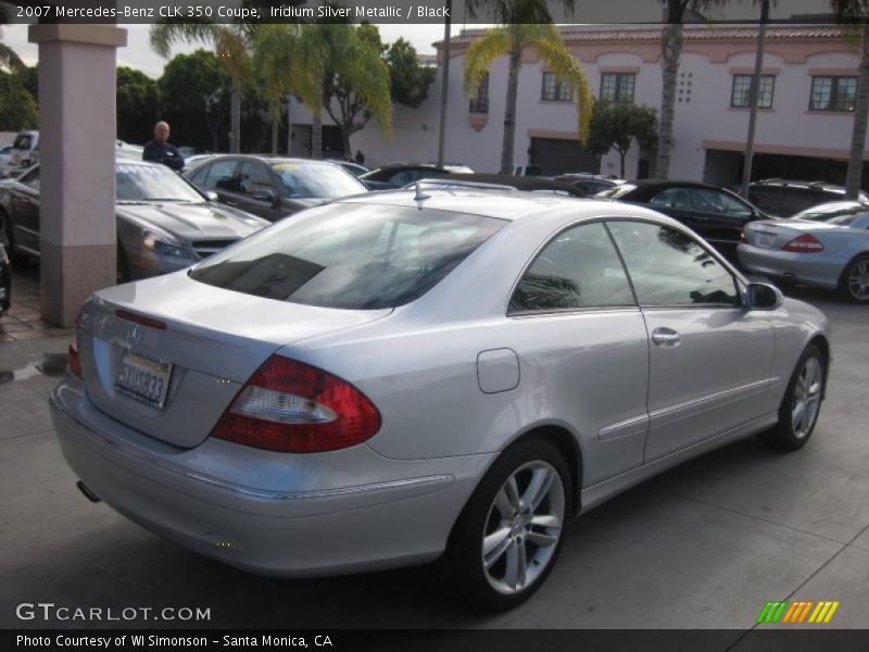 Iridium Silver Metallic / Black 2007 Mercedes-Benz CLK 350 Coupe
