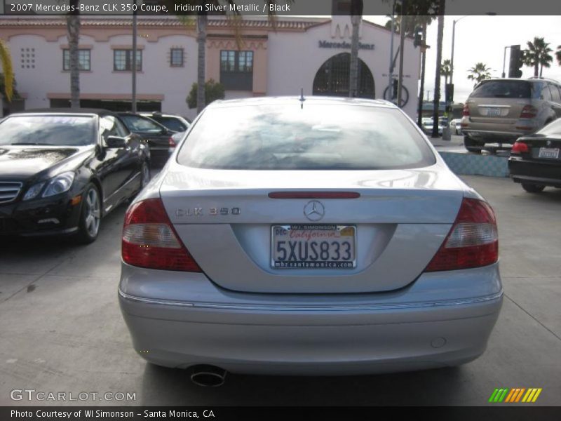 Iridium Silver Metallic / Black 2007 Mercedes-Benz CLK 350 Coupe