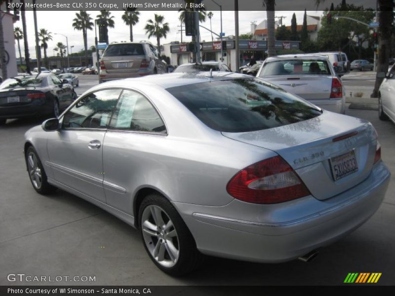Iridium Silver Metallic / Black 2007 Mercedes-Benz CLK 350 Coupe
