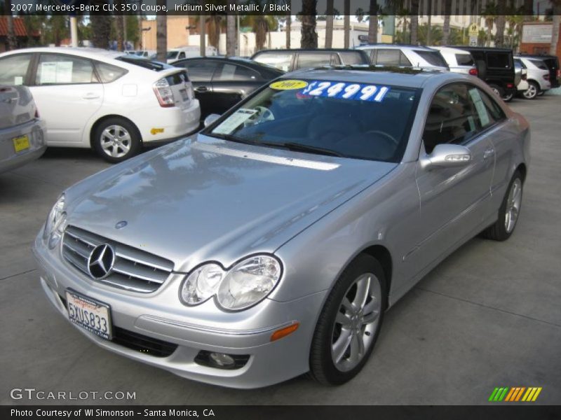 Iridium Silver Metallic / Black 2007 Mercedes-Benz CLK 350 Coupe