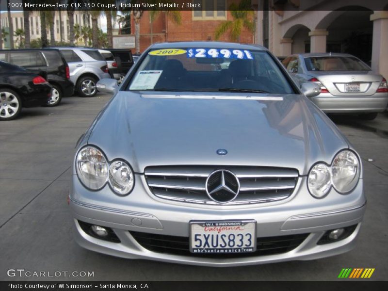 Iridium Silver Metallic / Black 2007 Mercedes-Benz CLK 350 Coupe