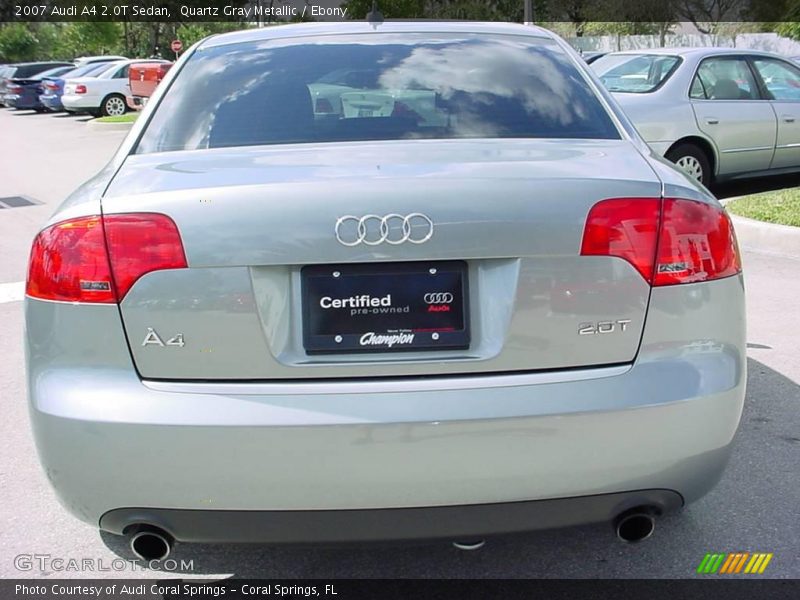 Quartz Gray Metallic / Ebony 2007 Audi A4 2.0T Sedan