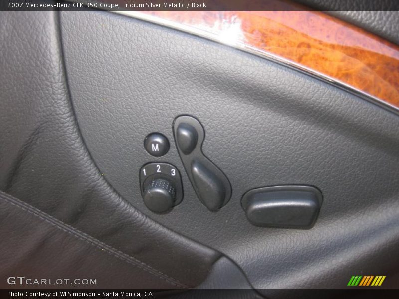 Iridium Silver Metallic / Black 2007 Mercedes-Benz CLK 350 Coupe