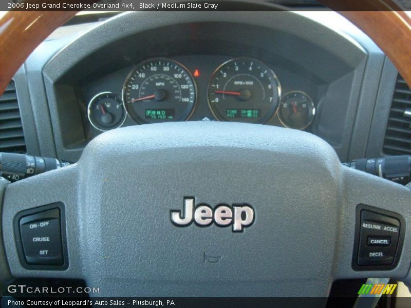 Black / Medium Slate Gray 2006 Jeep Grand Cherokee Overland 4x4