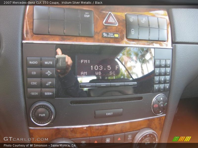 Iridium Silver Metallic / Black 2007 Mercedes-Benz CLK 350 Coupe