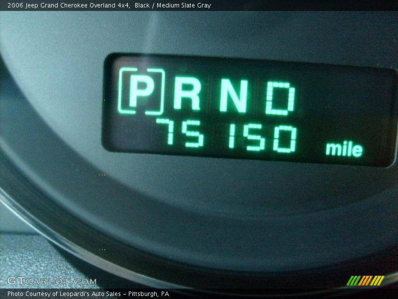 Black / Medium Slate Gray 2006 Jeep Grand Cherokee Overland 4x4