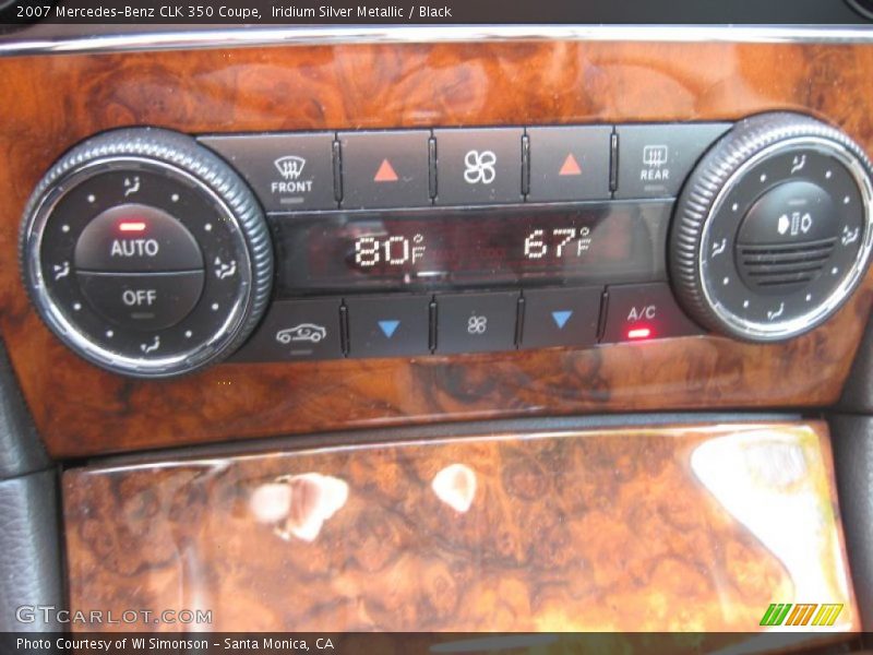 Iridium Silver Metallic / Black 2007 Mercedes-Benz CLK 350 Coupe