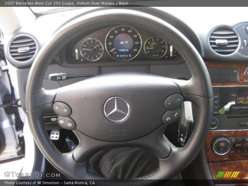 Iridium Silver Metallic / Black 2007 Mercedes-Benz CLK 350 Coupe