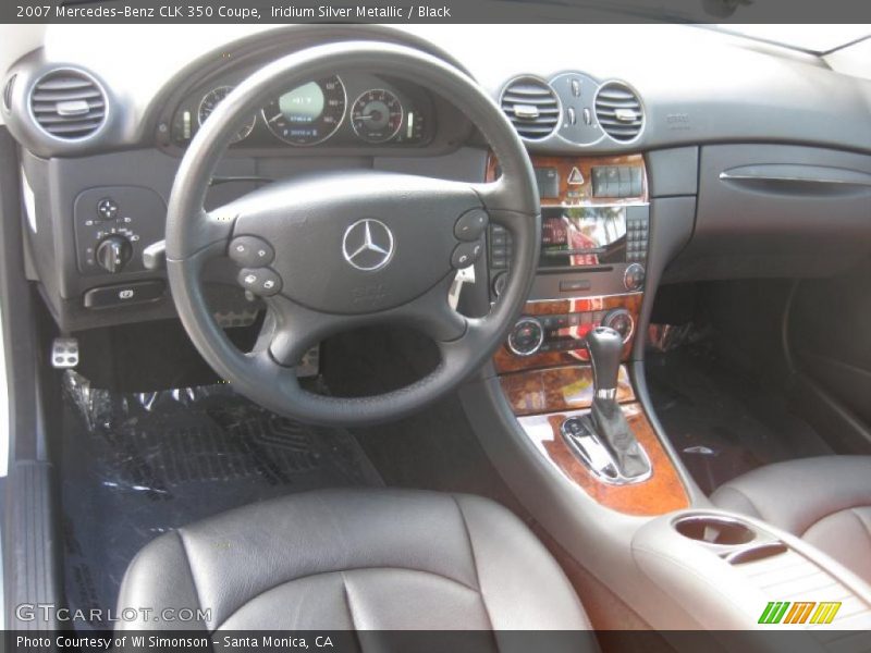 Iridium Silver Metallic / Black 2007 Mercedes-Benz CLK 350 Coupe