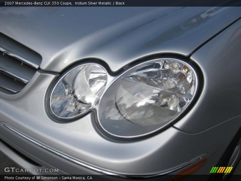 Iridium Silver Metallic / Black 2007 Mercedes-Benz CLK 350 Coupe