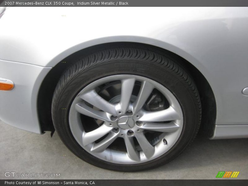 Iridium Silver Metallic / Black 2007 Mercedes-Benz CLK 350 Coupe