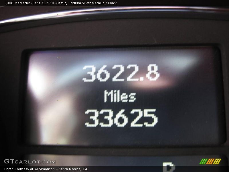 Iridium Silver Metallic / Black 2008 Mercedes-Benz GL 550 4Matic