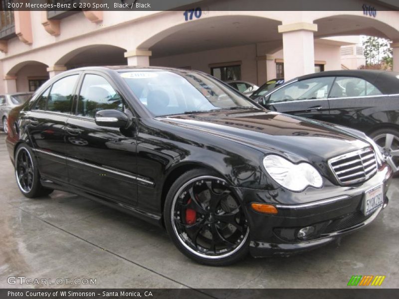 Black / Black 2007 Mercedes-Benz C 230 Sport