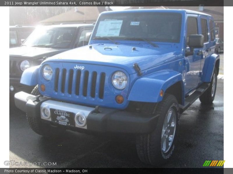 Cosmos Blue / Black 2011 Jeep Wrangler Unlimited Sahara 4x4