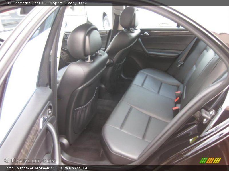 Black / Black 2007 Mercedes-Benz C 230 Sport