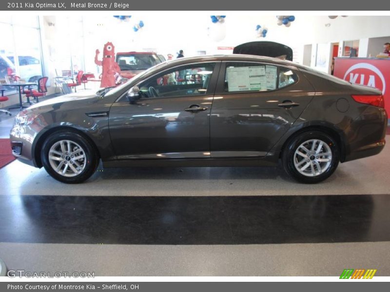 Metal Bronze / Beige 2011 Kia Optima LX