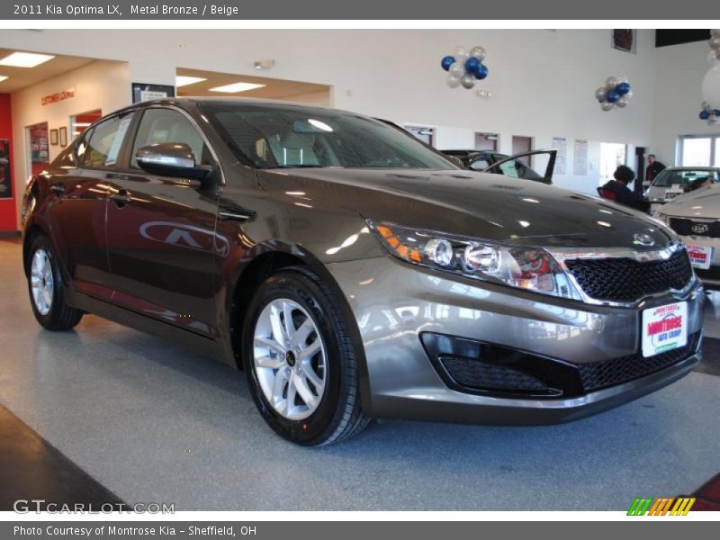 Metal Bronze / Beige 2011 Kia Optima LX