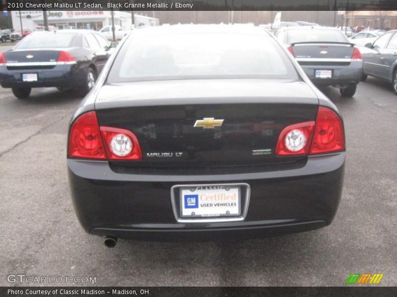 Black Granite Metallic / Ebony 2010 Chevrolet Malibu LT Sedan