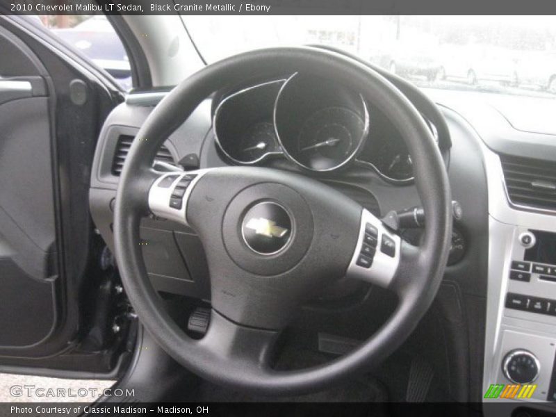 Black Granite Metallic / Ebony 2010 Chevrolet Malibu LT Sedan