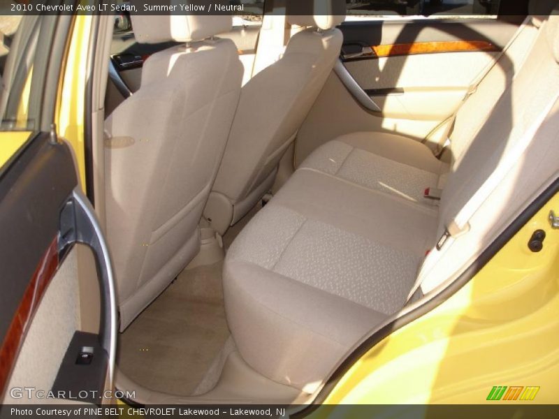 Summer Yellow / Neutral 2010 Chevrolet Aveo LT Sedan