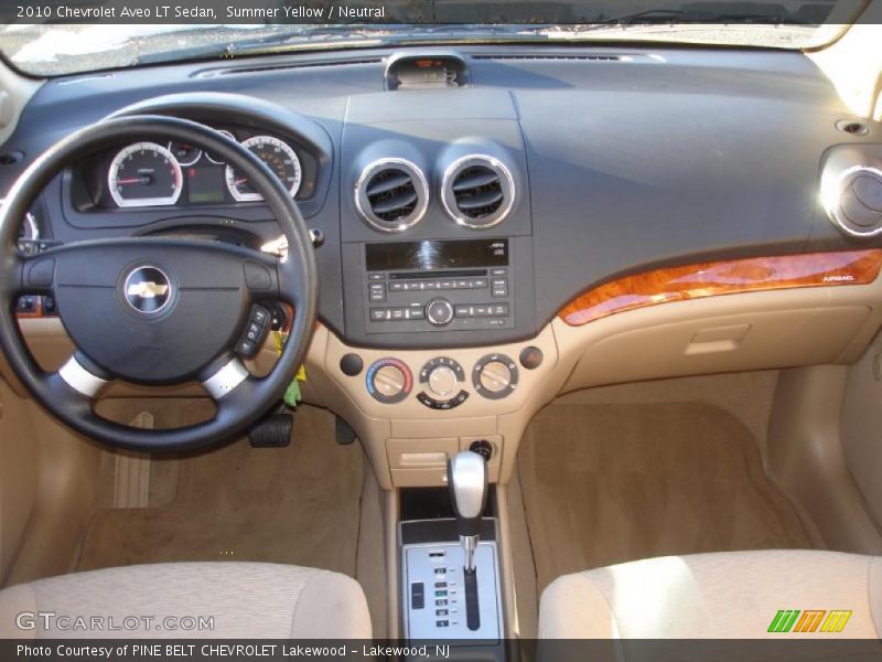 Summer Yellow / Neutral 2010 Chevrolet Aveo LT Sedan