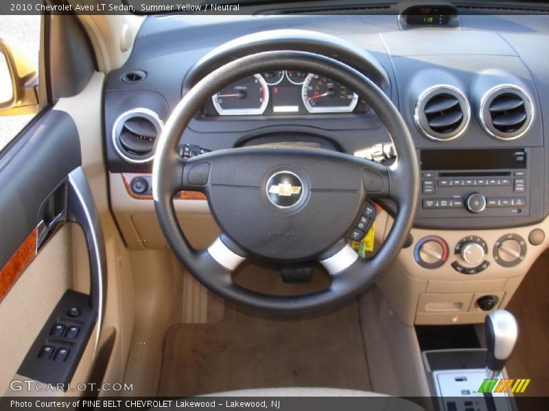 Summer Yellow / Neutral 2010 Chevrolet Aveo LT Sedan