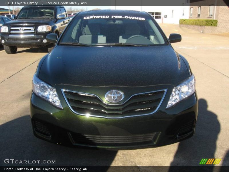 Spruce Green Mica / Ash 2011 Toyota Camry LE