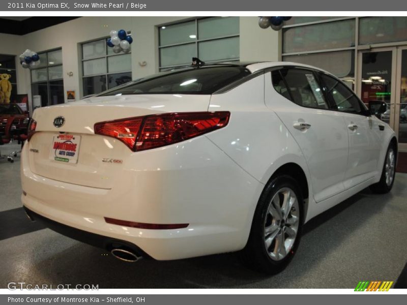 Snow White Pearl / Beige 2011 Kia Optima EX