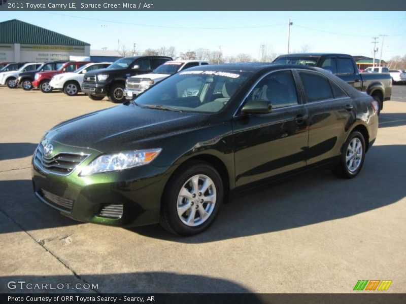 Spruce Green Mica / Ash 2011 Toyota Camry LE