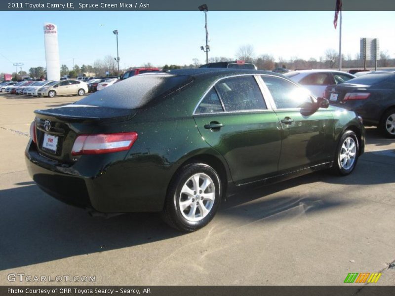 Spruce Green Mica / Ash 2011 Toyota Camry LE