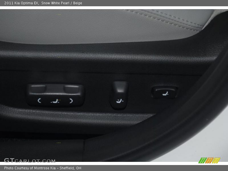 Snow White Pearl / Beige 2011 Kia Optima EX