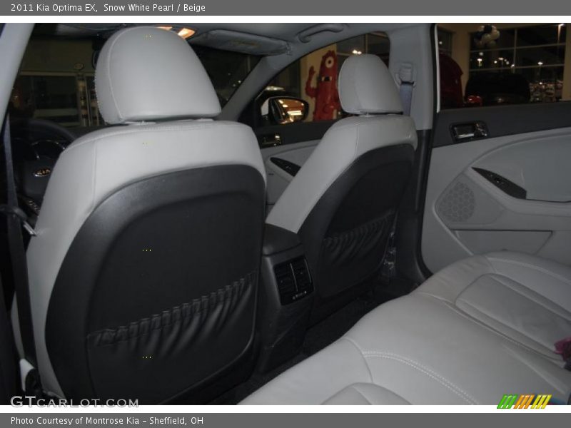 Snow White Pearl / Beige 2011 Kia Optima EX