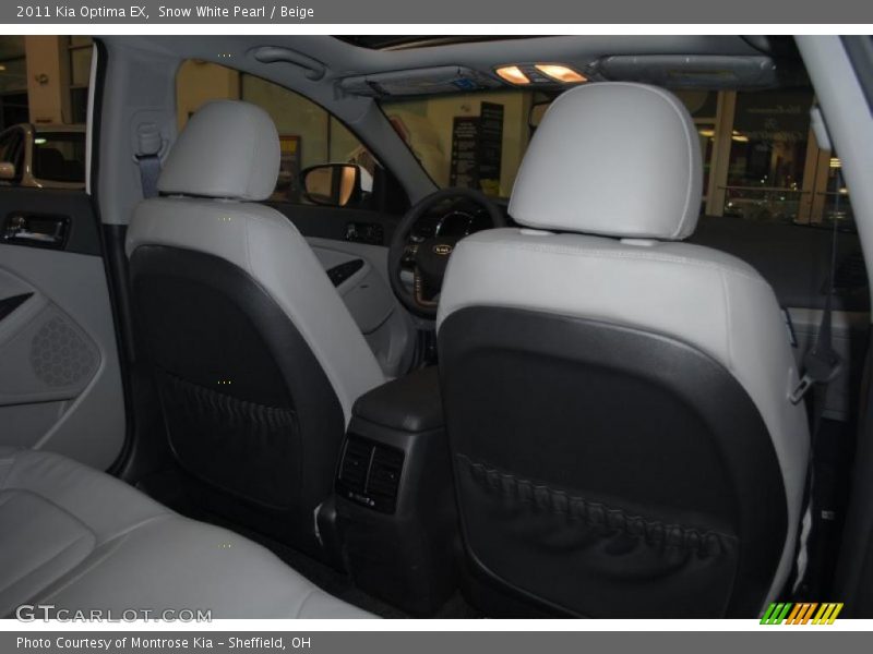 Snow White Pearl / Beige 2011 Kia Optima EX