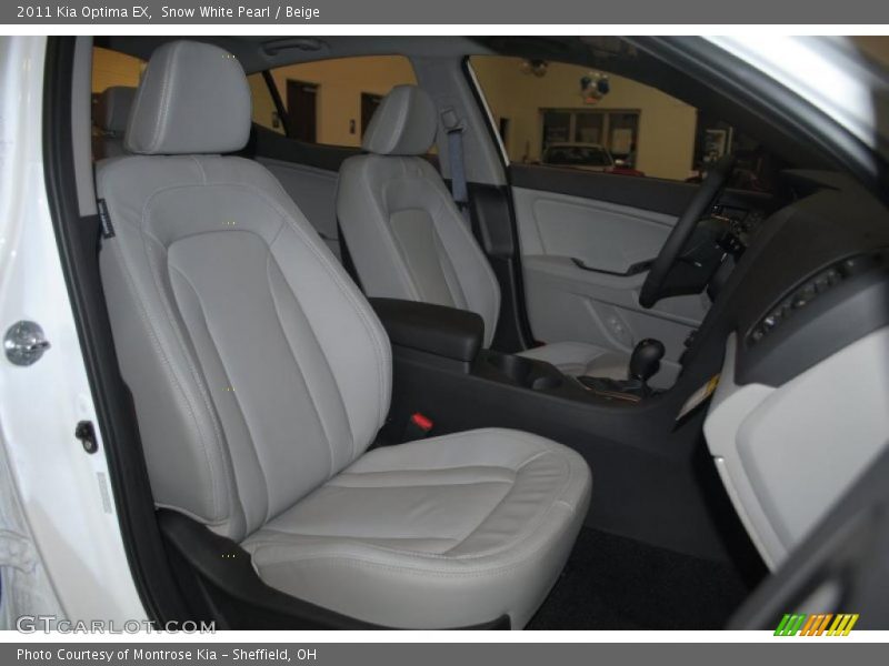 Snow White Pearl / Beige 2011 Kia Optima EX