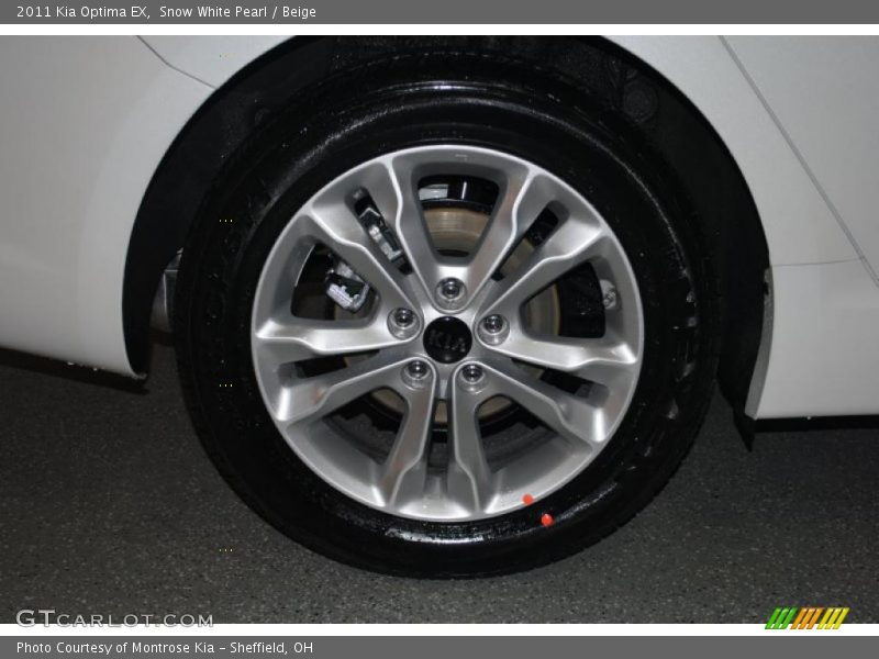 Snow White Pearl / Beige 2011 Kia Optima EX