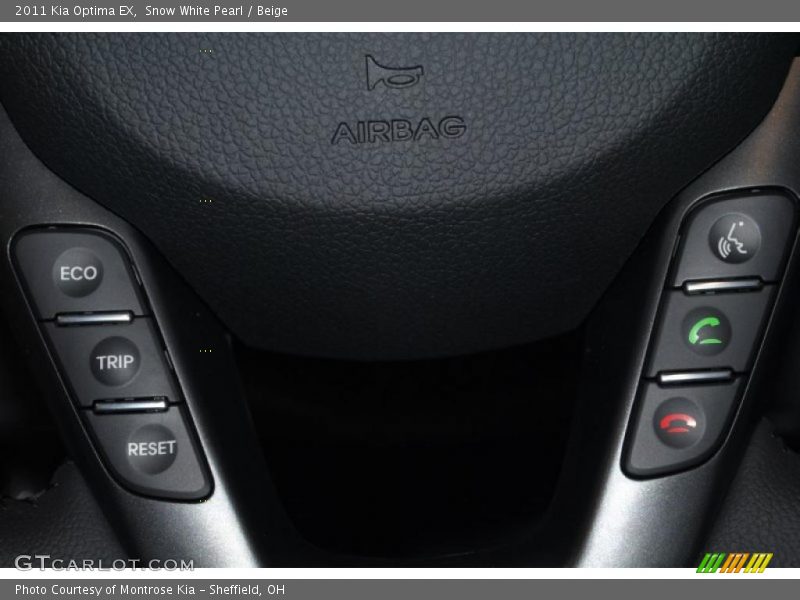 Snow White Pearl / Beige 2011 Kia Optima EX