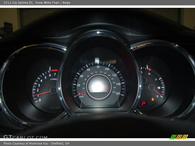 Snow White Pearl / Beige 2011 Kia Optima EX